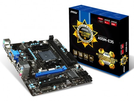 AMD A55チップ搭載MicroATXマザーボード MSI「A55M-E35」発売