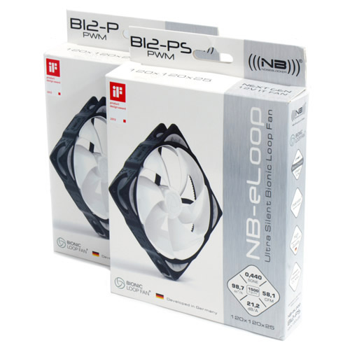 NoiseBlockerブランドの120mm口径PWMファン「NB-eLOOP」シリーズ2種