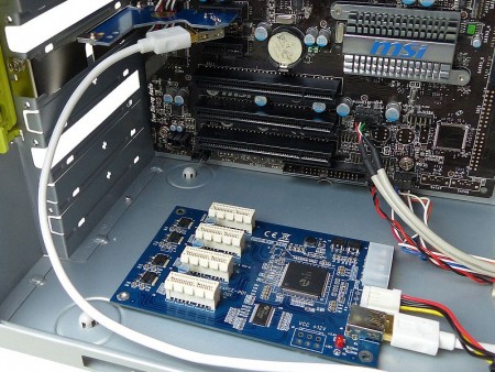 ProjectM、PCI-Express(x1)を4本に拡張する変換ボード「PM-PCIE1T4」