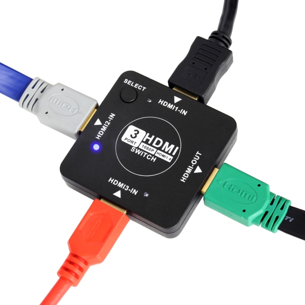 売価699円の3:1対応HDMI切替器、上海問屋「DN-10721」発売