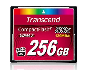 4K動画撮影も可能な800倍速プロ向けコンパクトフラッシュ、Transcend「CF800x」シリーズ