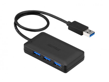 バッファロー、ポート不足を解消するUSB3.0対応の4ポートハブ。セルフパワーとバスパワーの2種