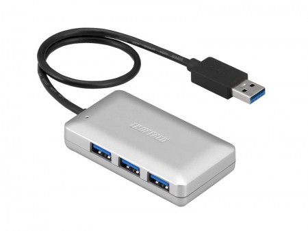 バッファロー、ポート不足を解消するUSB3.0対応の4ポートハブ。セルフパワーとバスパワーの2種