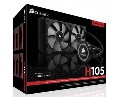 240mmラジエター仕様の新型オールインワン水冷、CORSAIR「Hydro Series H105」デビュー