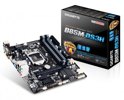 コスト重視のIntel B85チップ採用MicroATXマザー、GIGABYTE「GA-B85M-DS3H」