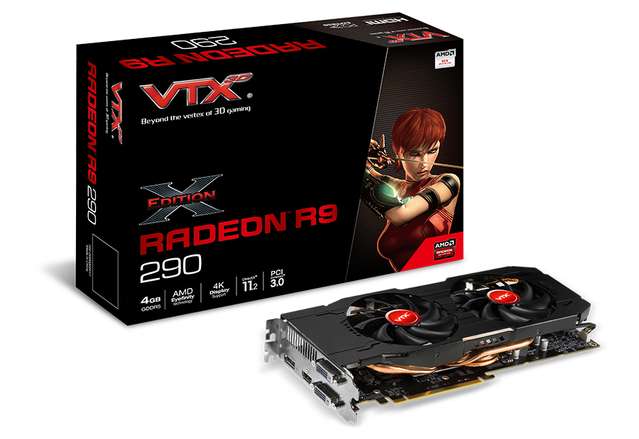 VTX3D R9 290 4GB GDDR5 V2 X-Edition（型番：VXR9 290 4GBD5-DHX）