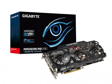 TDP450W対応の「WINDFORCE 3X」搭載Radeon R9 290、GIGABYTE「GV-R929WF3-4GD」