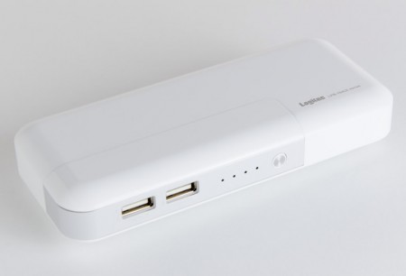 サンヨー製セル搭載の10,400mAhモバイルバッテリ、ロジテック「LPB-104U2」シリーズ