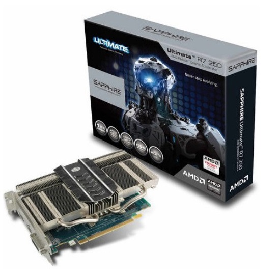 SAPPHIRE、Radeon R7 250搭載ファンレスグラフィックスカード「R7 250 ULTIMATE」