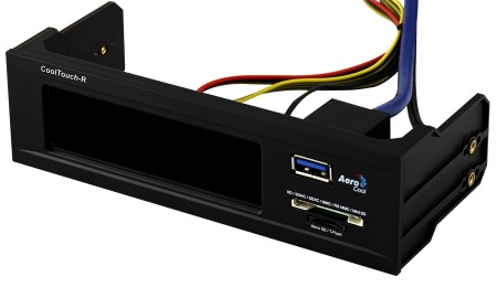 マルチカラー対応のタッチパネル式ファンコントローラ、Aerocool「CoolTouch-R/E」シリーズ