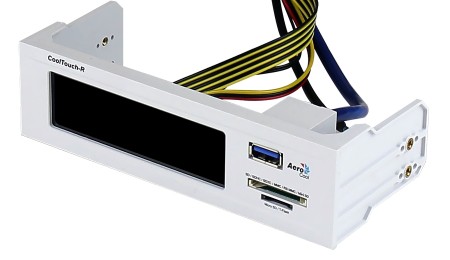 マルチカラー対応のタッチパネル式ファンコントローラ、Aerocool「CoolTouch-R/E」シリーズ