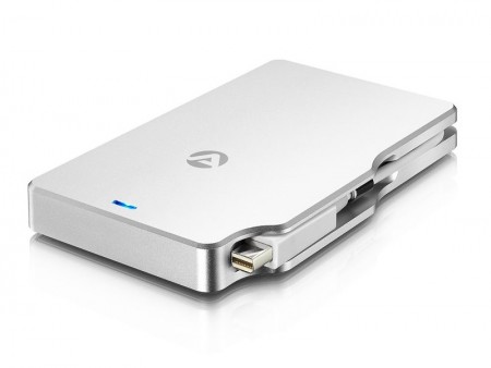 読込700MB/sオーバーのThunderbolt対応ポータブルドライブ、Akitio「Palm RAID」シリーズ