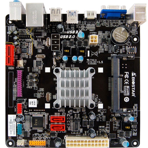 レガシーインターフェイス充実のCeleron J1800搭載Mini-ITXマザー、BIOSTAR「J1800NH」