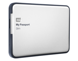 Western Digital、メタルデザインのスリムなポータブルHDD「My Passport Slim」1TBと2TBモデル