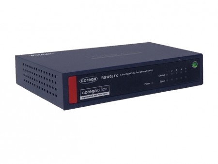売価3,000円台のオフィス向けスイッチングハブ、コレガ「CO-BSW05TX」