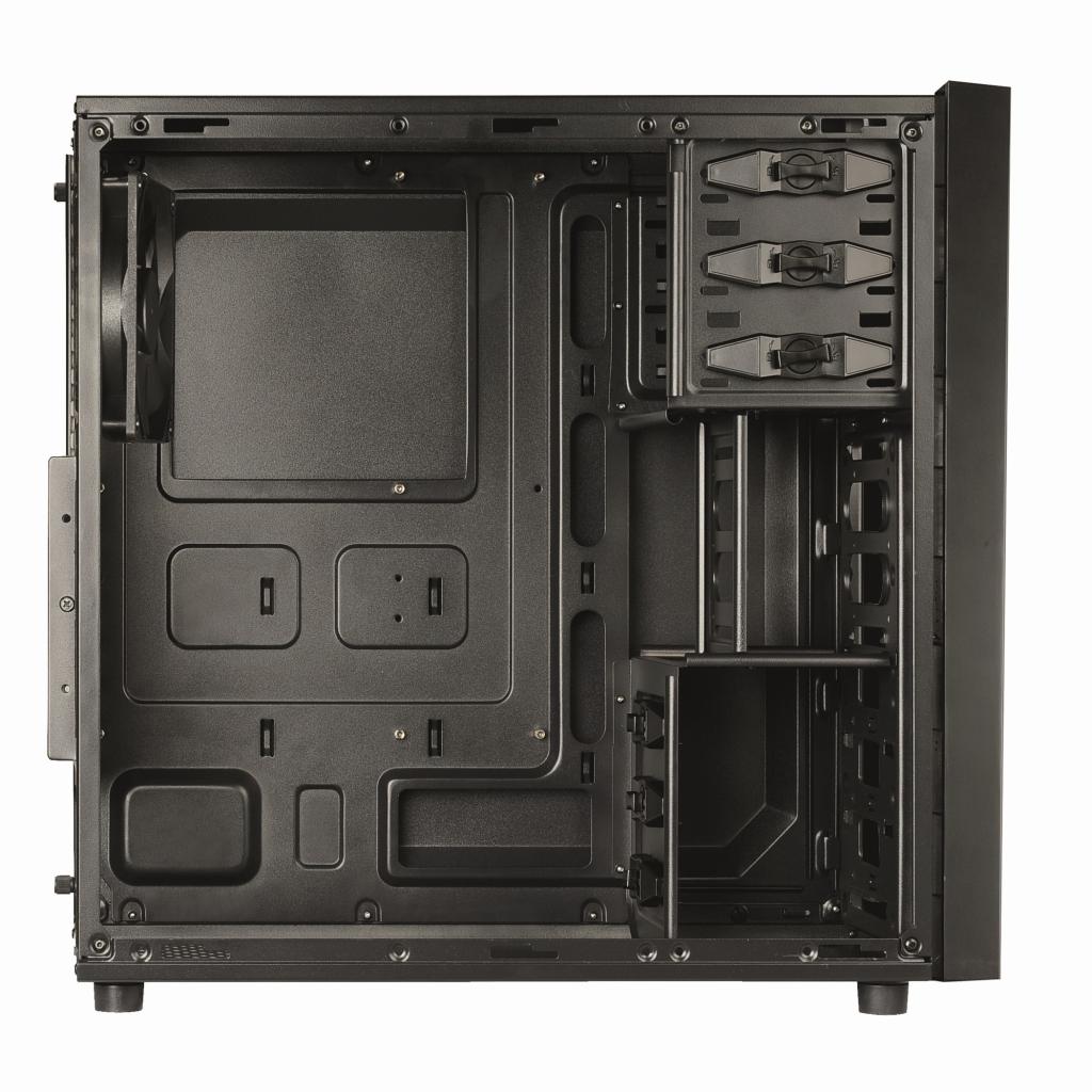 ソフトグリップコーティング仕様のミドルタワーPCケース、LEPA「LPC306」シリーズ