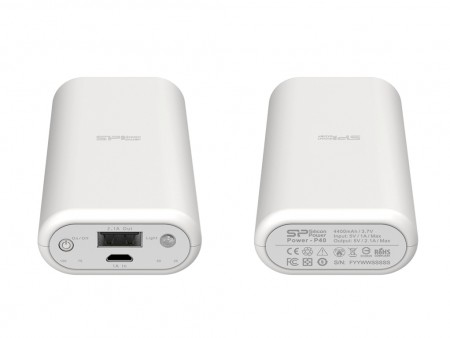 急速充電対応の4,400mAhモバイルバッテリー、シリコンパワー「Power P40」