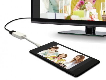 Nexus 7で簡単大画面出力。実売2,000円のSlimPort対応HDMIアダプタがJTTから発売