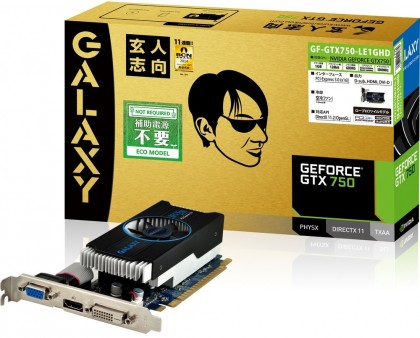 玄人志向、OCモデルやロープロ対応など、GALAXYコラボのGTX 750/750 Ti 4モデル