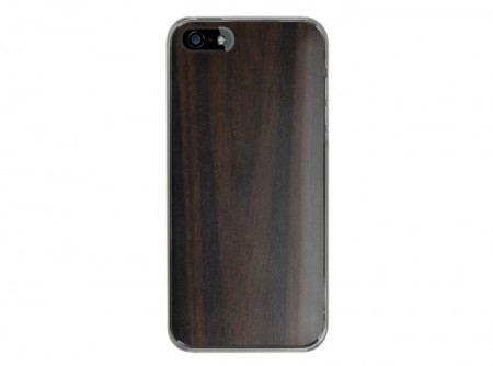 ICカードが収納できる木目調iPhone 5/5S用ケース、リンクス「IC-COVER Wood」