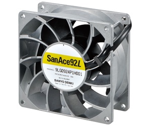 最大9,000rpmの高風量92mm汎用ファン、山洋電気「San Ace 92L 9LG」発売