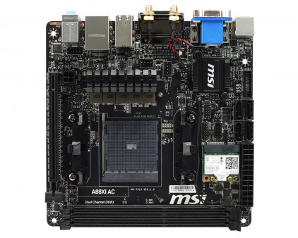 A88Xチップ搭載のSocket FM2+向けMini-ITXマザーボード、MSI「A88XI AC」