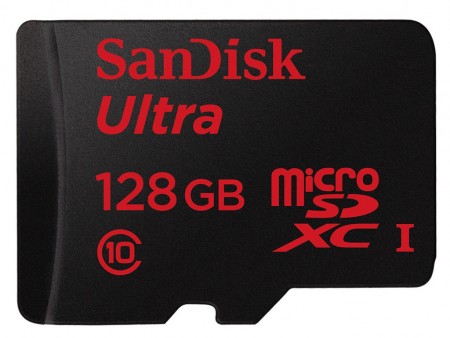 世界最大128GBのmicroSDXCカード、SanDisk「Ultra microSDXC UHS-I 128GB」発売