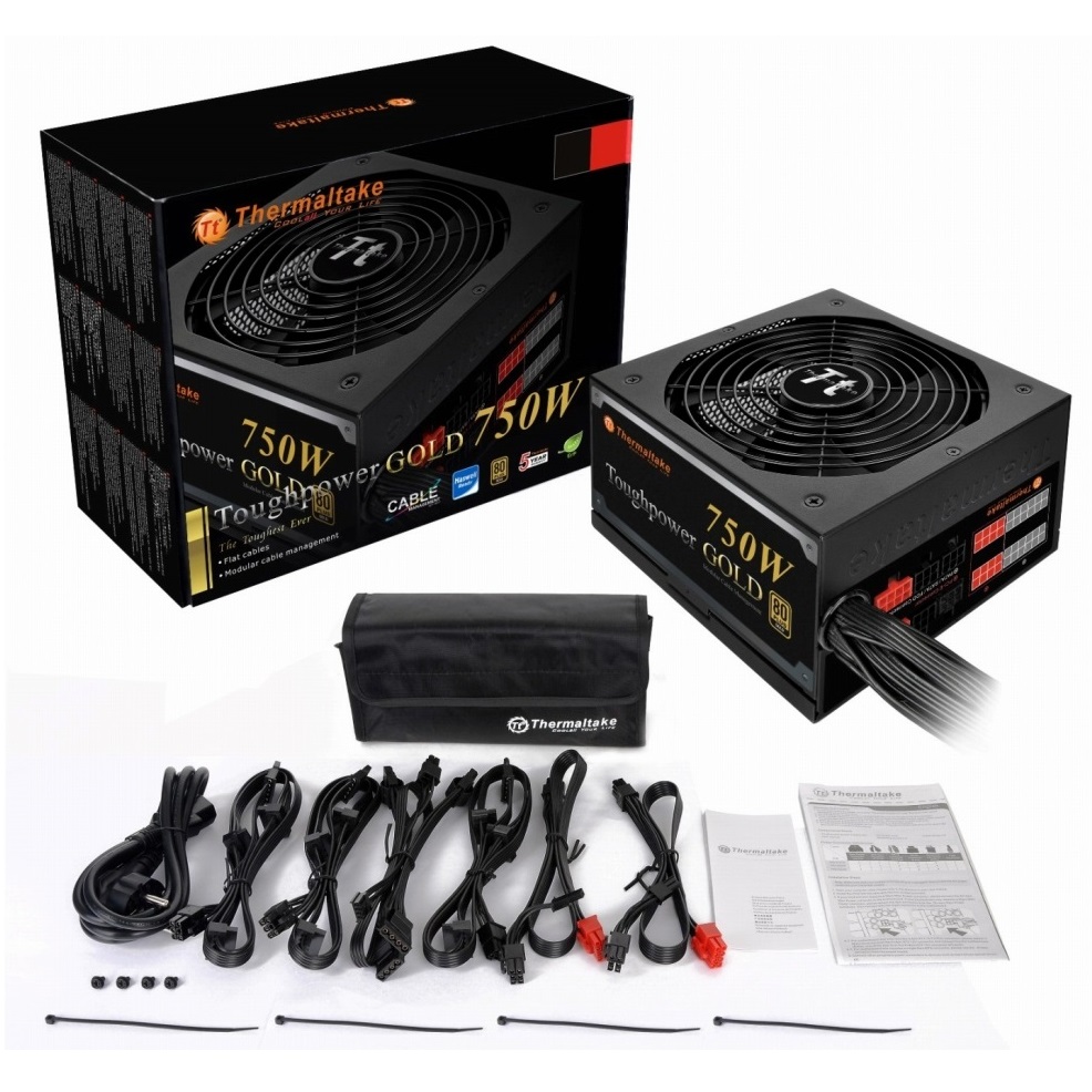 Thermaltake、セミモジュラー式80PLUS GOLD認証電源「Toughpower Gold」シリーズ