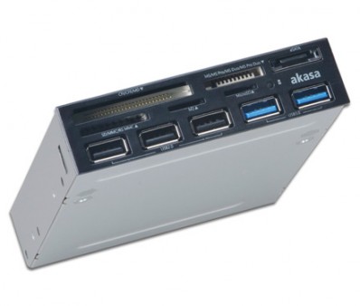 アイネックス、USB2.0カードリーダーと各種ポートを備えた3.5インチ内蔵マルチフロントパネル