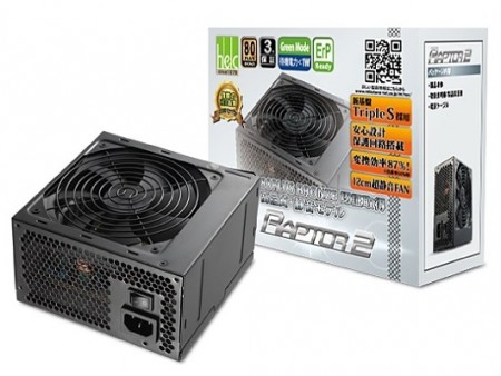 新設計回路「TripleS」基板採用のBRONZE認証電源、HEC「RAPTOR 2 600W」発売