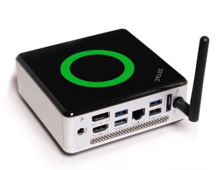 ZOTAC、4コアAPU内蔵の127mm角ベアボーン「ZBOX nano AQ02」シリーズ