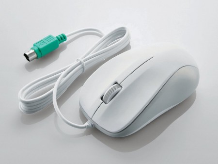 エレコム、PS/2接続の光学式マウス「M-K6P2RWH/RS」など法人向けマウス4製品を来月発売