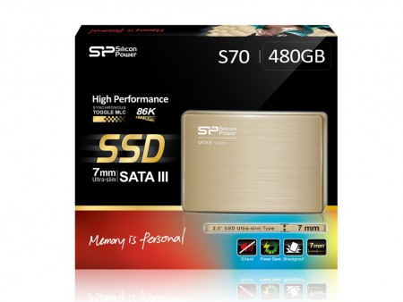 Silicon Power、パフォーマンス重視の7mm厚2.5インチSSD「S70」「S60」シリーズ