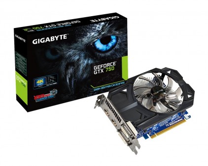 GIGABYTE、奥行185mmのGeForce GTX 750グラフィックスカード「GV-N750OC-2GI」