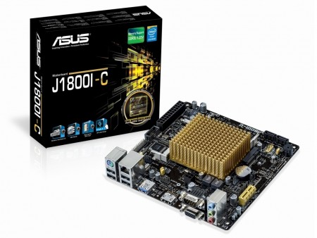 TDP10WのCeleron J1800搭載ファンレスMini-ITXマザーボード、ASUS「J1800I-C」発売