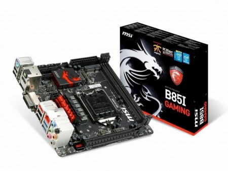 MSI、Intel B85搭載の極小ゲーミングマザー「B85I GAMING」などMini-ITXモデル2製品を明日から発売