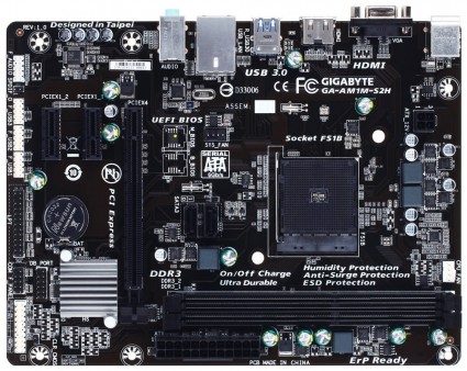 Ultra Durable準拠のSocket AM1対応MicroATXマザーボード、GIGABYTE「GA-AM1M-S2H」