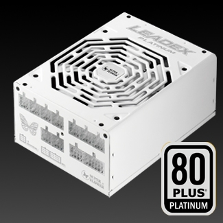 80PLUS PLATINUM認証取得のフルモジュラー電源、Super Flower「Leadex Platinum 850W」