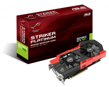 ASUS「R.O.G」、4GBメモリ搭載のGeForce GTX 760 OC「STRIKER-GTX760-P-4GD5」