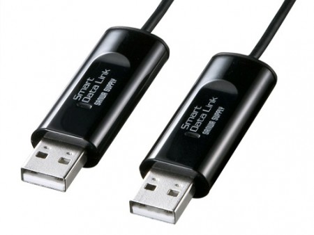 ドラッグ＆ドロップでデータ移行できるUSBリンクケーブル、サンワサプライ「KB-USB-LINK3K」