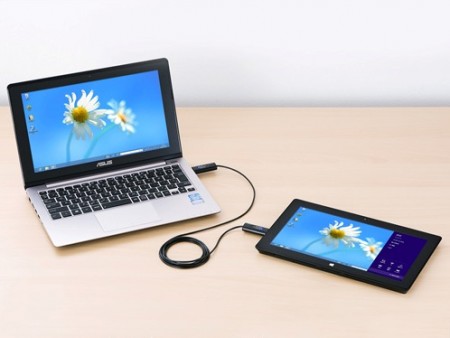 ドラッグ＆ドロップでデータ移行できるUSBリンクケーブル、サンワサプライ「KB-USB-LINK3K」