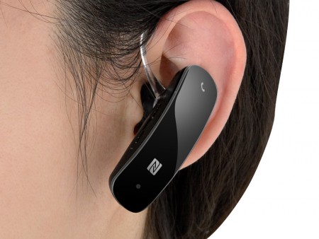NFC対応で簡単ペアリングのBluetooth 4.0片耳ヘッドセット、バッファロー「BSHSBE33」シリーズ