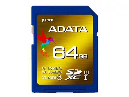 ADATA、4K動画向けUHS-Iスピードクラス3対応SDXCカード「XPG series of SDXC(U3)」など2種