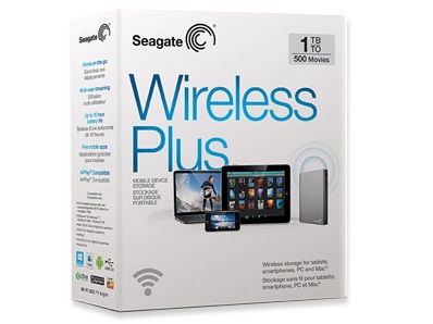 DropboxやGoogle DriveとシンクロできるポータブルワイヤレスHDD、Seagate「Wireless Plus」