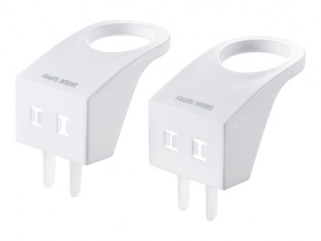 電源プラグを軽い力で抜くことができる、プラグカバーがサンワサプライから
