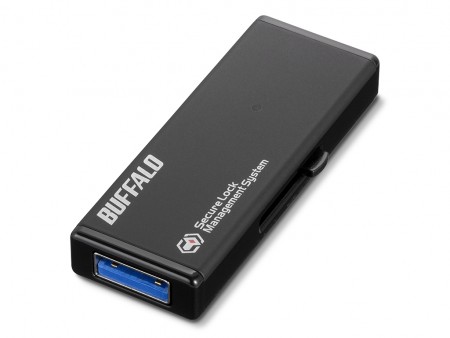 バッファロー、ウイルスチェック機能＆強制暗号化機能付USB3.0対応メモリ