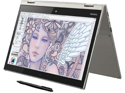 回転液晶と着脱キーボードで、7つのスタイルに変形するノートPC、東芝 