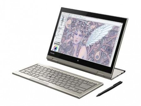 回転液晶と着脱キーボードで、7つのスタイルに変形するノートPC、東芝 