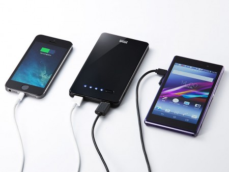 約5,000mAhの高容量薄型モバイルバッテリ、サンワサプライ「BTL-RDC7」シリーズ