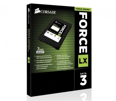 CORSAIR、コスト重視のSATA3.0対応2.5インチSSD「Force Series LX」シリーズ